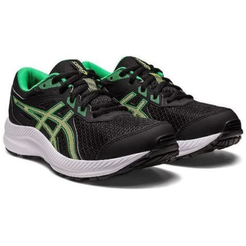 ASICS CONTEND 8 GS ΜΑΥΡΟ/ΠΡΑΣΙΝΟ