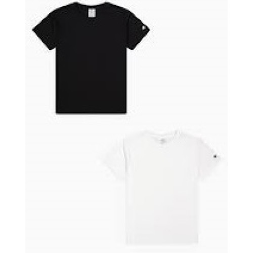 CHAMPION REGULAR FIT TWO PACK  ΑΣΠΡΟ/ΜΑΥΡΟ