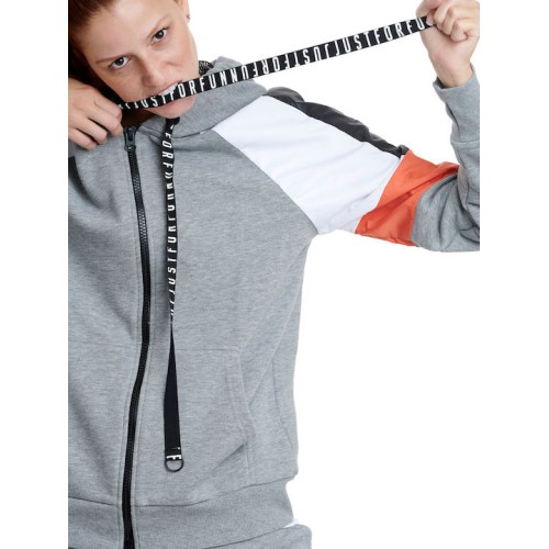 BODYTALK ''BITCHIN'' ZIP SWEATER ΓΚΡΙ BODYTALK ''BITCHIN'' ZIP SWEATER ΓΚΡΙ