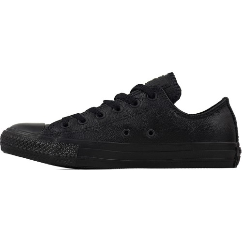 CONVERSE ALL STAR CHUCK TAYLOR LEATHER LOW ΟΛΟΜΑΥΡΟ