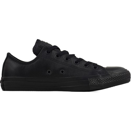 CONVERSE ALL STAR CHUCK TAYLOR LEATHER LOW ΟΛΟΜΑΥΡΟ
