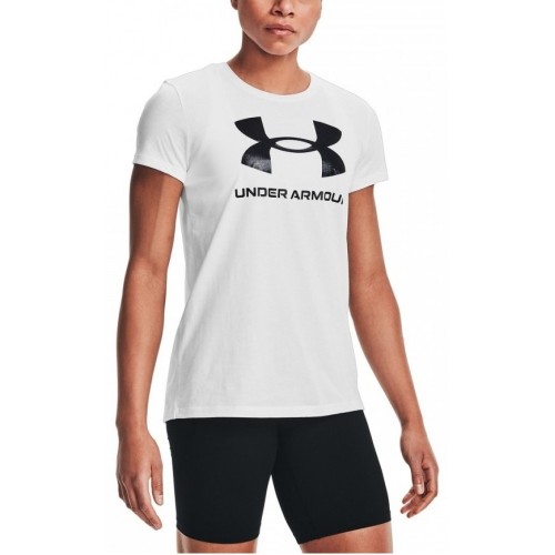 UNDER ARMOYR SPORTSTYLE  LOGO SS ΛΕΥΚΟ