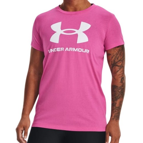 UNDER ARMOUR SPORTSTYLE LOGO SS ΡΟΖ