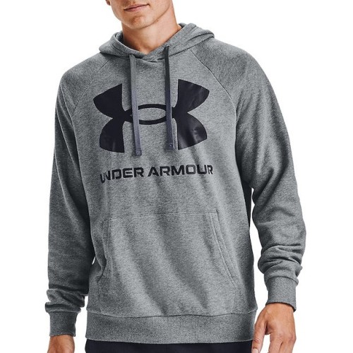 UNDER ARMOUR UA RIVAL FLEECE BIG LOGO HD ΓΚΡΙ