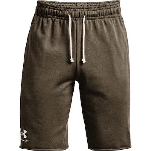 UNDER ARMOUR RIVAL TERRY SHORT ΧΑΚΙ