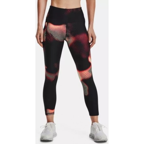 UNDER ARMOUR HG PRINT 7/8 LEGGINGS ΜΑΥΡΟ/ΡΟΖ/ΚΙΤΡΙΝΟ