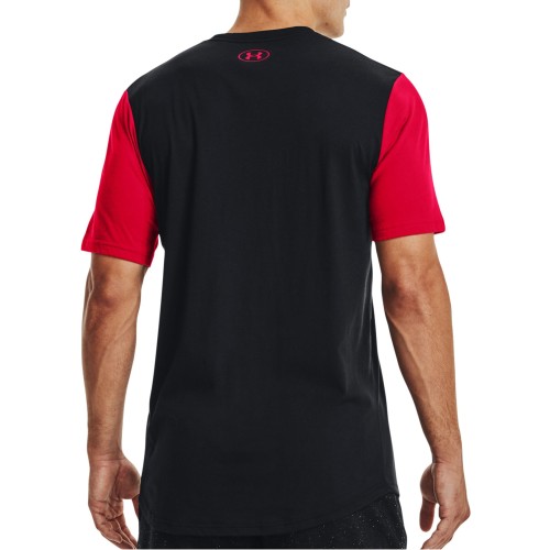 UNDER ARMOUR ATH DEPT CLRBLK SS ΜΑΥΡΟ/ΚΟΚΚΙΝΟ
