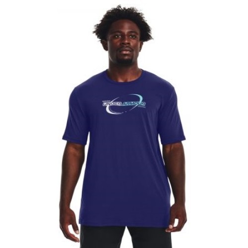 UNDER ARMOUR MENS TSHIRT ΜΠΛΕ/ΓΑΛΑΖΙΟ