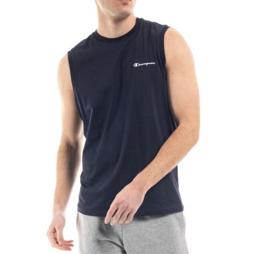 CHAMPION SLEEVELESS CREWNECK T-SHIRT ΜΠΛΕ ΜΠΛΕ