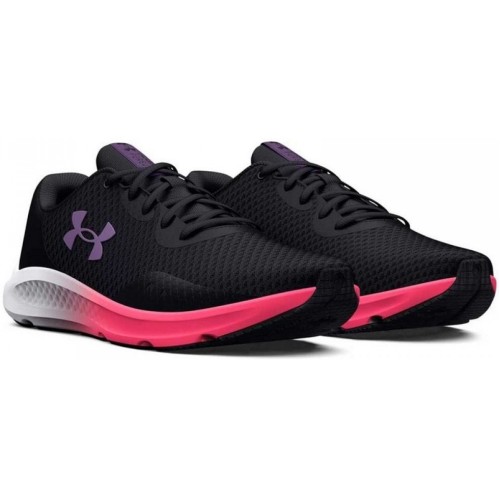 UNDER ARMOUR UA W CHARGED PURSUIT 3 ΜΑΥΡΟ/ΠΟΡΤΟΚΑΛΙ