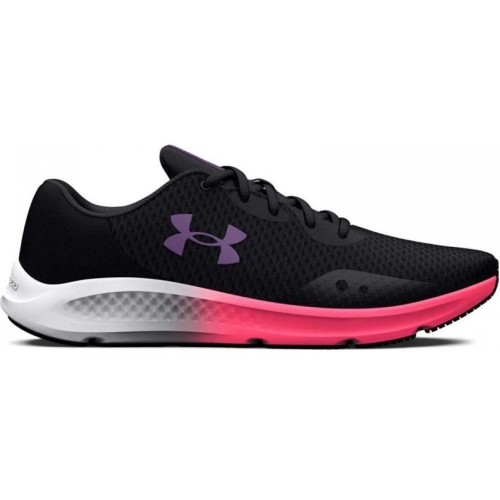 UNDER ARMOUR UA W CHARGED PURSUIT 3 ΜΑΥΡΟ/ΠΟΡΤΟΚΑΛΙ