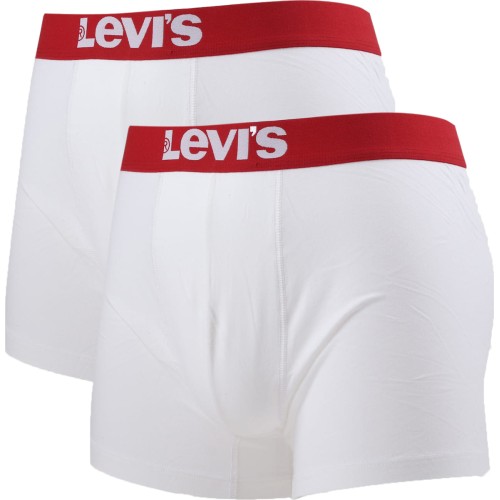 LEVI'S TRUNK WHITE/WHITE 2PACK ΑΣΠΡΟ/ΚΟΚΚΙΝΟ