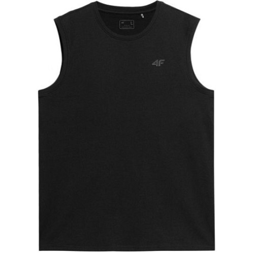 4F SLEEVELESS DENIM ΜΑΥΡΟ