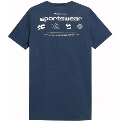 4F TSHIRT NAVY ΜΠΛΕ