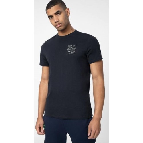 4F M TSHIRT NAVY ΜΑΥΡΟ/ΑΣΠΡΟ