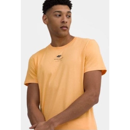 4F M TSHIRT ALMON CORAL  ΠΟΡΤΟΚΑΛΙ