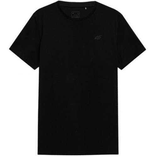 4F M TSHIRT DEEP BLACK ΜΑΥΡΟ