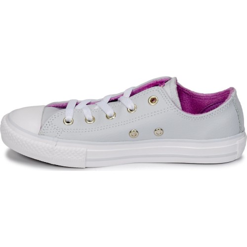 CONVERSE CTAS OX PURE PLATINUM ΓΚΡΙ/ΦΟΥΞΙΑ