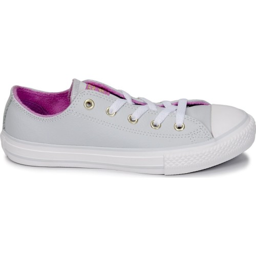 CONVERSE CTAS OX PURE PLATINUM ΓΚΡΙ/ΦΟΥΞΙΑ
