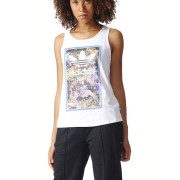ADIDAS TONGUE L TANK ΛΕΥΚΟ ADIDAS TONGUE L TANK ΛΕΥΚΟ