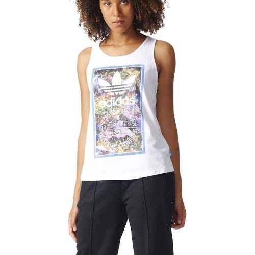 ADIDAS TONGUE L TANK ΛΕΥΚΟ