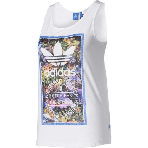 ADIDAS TONGUE L TANK ΛΕΥΚΟ