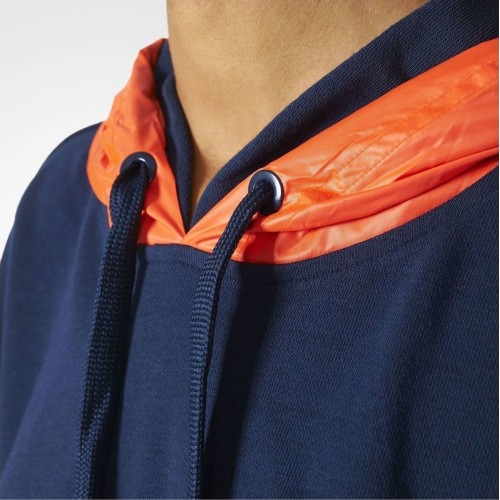 ADIDAS ICON HOODIE ΜΠΛΕ/ΠΟΡΤΟΚΑΛΙ ADIDAS ICON HOODIE ΜΠΛΕ/ΠΟΡΤΟΚΑΛΙ