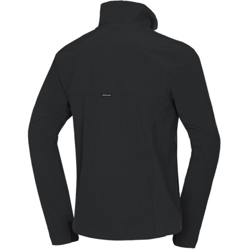 NORTHFINDER HYKER MEN`S SOFTSHELL JACKET BLACK ΜΑΥΡΟ