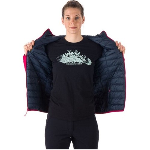 NORTHFINDER ANNIE WOMEN'S HOODY JACKET ΡΟΖ/ΜΠΛΕ