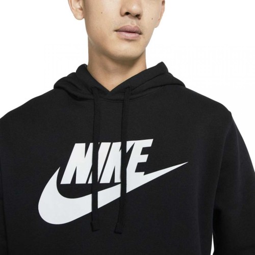 NIKE SPORTSWEAR CLUB HOODIE PO  ΜΑΥΡΟ
