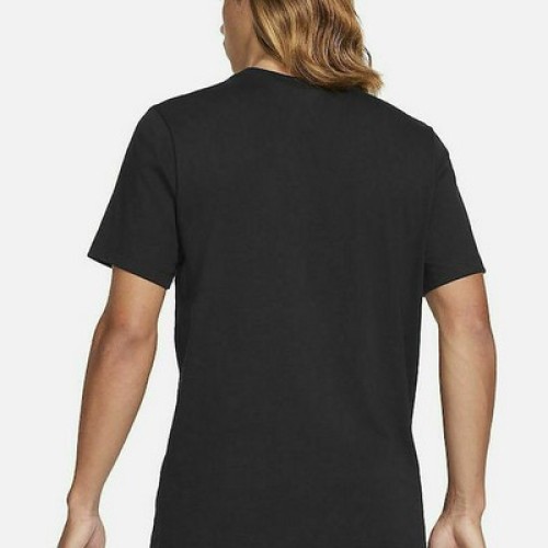 NIKE MENS T-SHIRT BLACK ΜΑΥΡΟ