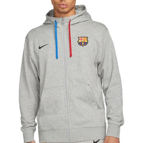 NIKE SWEATSHIRT FC BARCELONA CLUB FLECCE ΓΚΡΙ