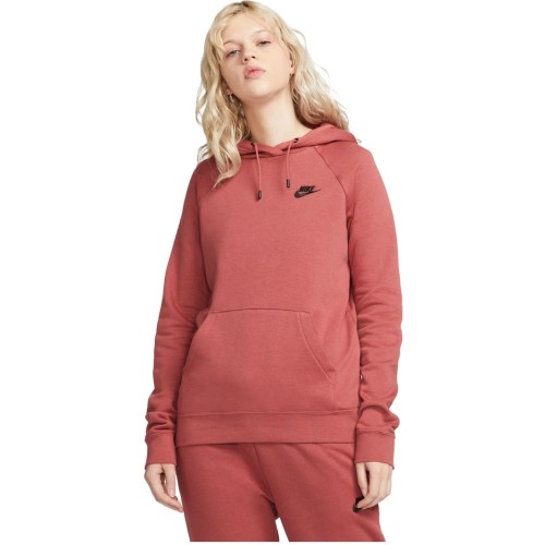 NIKE W NSW ESSNTL FLC PO HOOBIE CANYON RUST ΜΠΟΡΤΝΩ