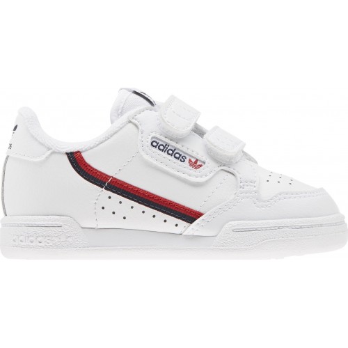 ADIDAS CONTINENTAL 80 CF I ΑΣΠΡΟ/ΚΟΚΚΙΝΟ