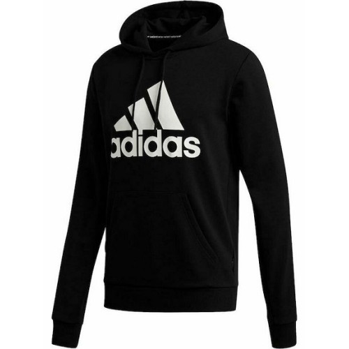ADIDAS BADGE OF SPORT FRENCH TERRY HOODIE ΜΑΥΡΟ