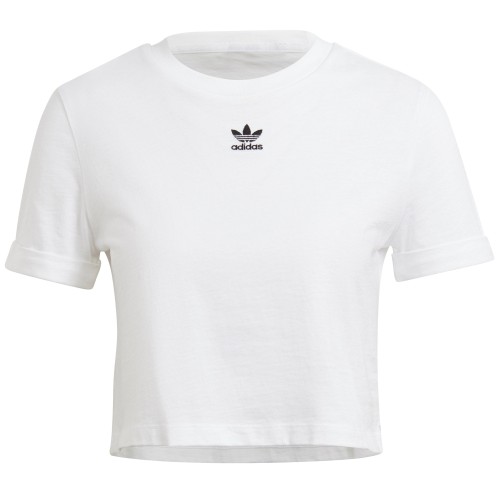 ADIDAS CROP TOP T-SHIRT ΛΕΥΚΟ ADIDAS CROP TOP T-SHIRT ΛΕΥΚΟ