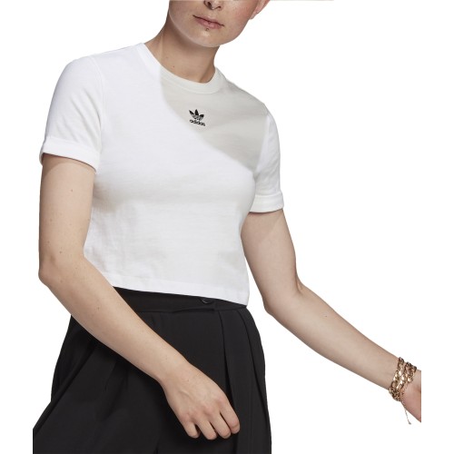 ADIDAS CROP TOP T-SHIRT  ΛΕΥΚΟ