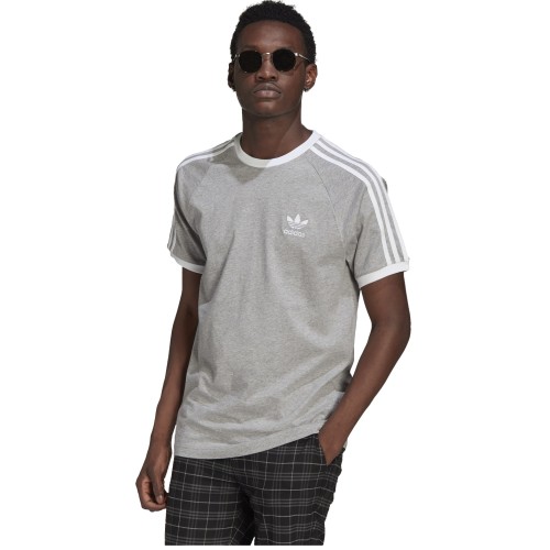 ADIDAS 2-STRIPES TEE  ΑΣΠΡΟ/ΓΚΡΙ
