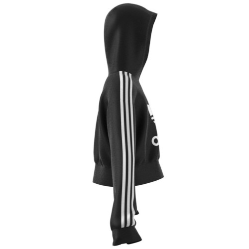 ADIDAS CROPPED HOODIE ΜΑΥΡΟ