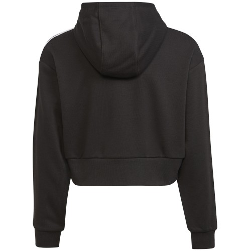 ADIDAS CROPPED HOODIE ΜΑΥΡΟ ADIDAS CROPPED HOODIE ΜΑΥΡΟ