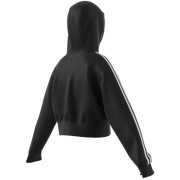 ADIDAS CROPPED HOODIE ΜΑΥΡΟ ADIDAS CROPPED HOODIE ΜΑΥΡΟ