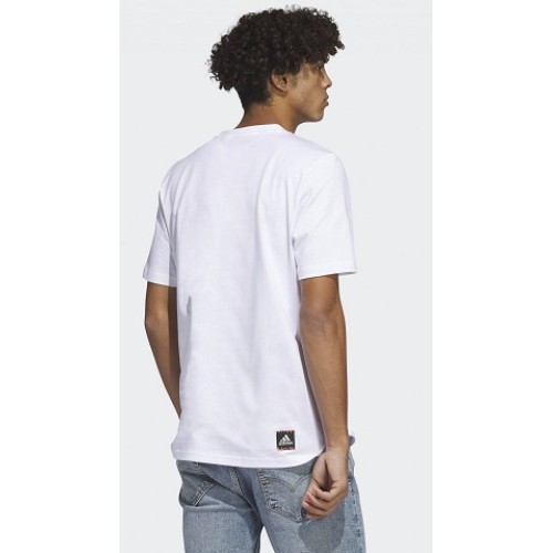 ADIDAS M POWER LOGO T ΑΣΠΡΟ/ΡΟΖ