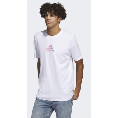 ADIDAS M POWER LOGO T ΑΣΠΡΟ/ΡΟΖ
