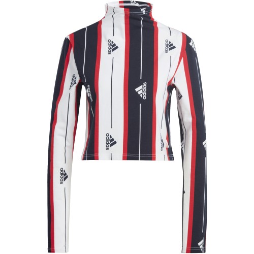 ADIDAS W BLU Q4 LS T ΑΣΠΡΟ/ΜΠΛΕ ADIDAS W BLU Q4 LS T ΑΣΠΡΟ/ΜΠΛΕ