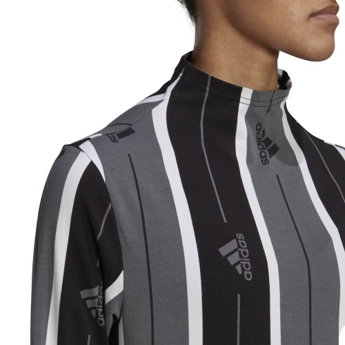 ADIDAS W BLUV Q4 LS T ΜΑΥΡΟ/ΓΚΡΙ ADIDAS W BLUV Q4 LS T ΜΑΥΡΟ/ΓΚΡΙ