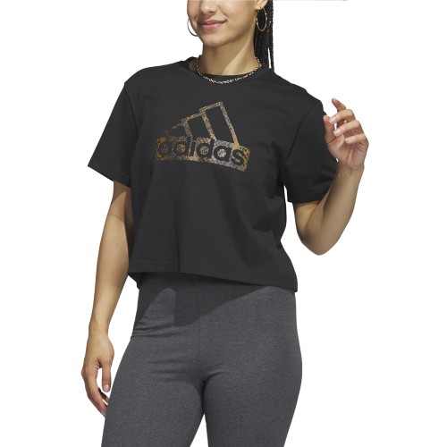 ADIDAS W REPT BOS CR T ΜΑΥΡΟ