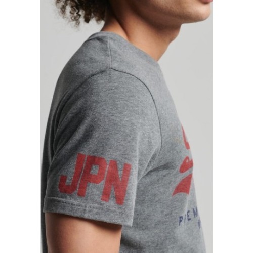 SUPERDRY VINTAGE VL CLASSIC T-SHIRT  ΓΚΡΙ