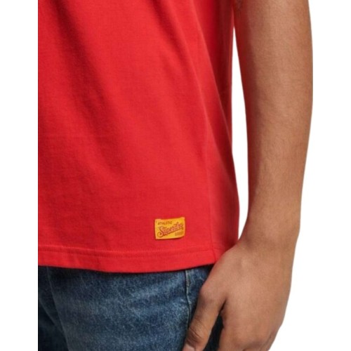 SUPERDRY VINTAGE COLLEGIATE T-SHIRT  ΚΟΚΚΙΝΟ