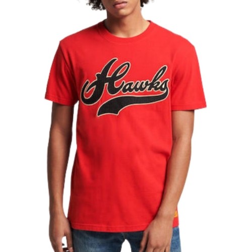 SUPERDRY VINTAGE COLLEGIATE T-SHIRT  ΚΟΚΚΙΝΟ