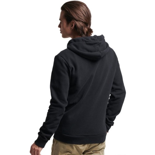SUPERDRY VINTAGE CL CLASSIC ZIPHOOD ΜΑΥΡΟ